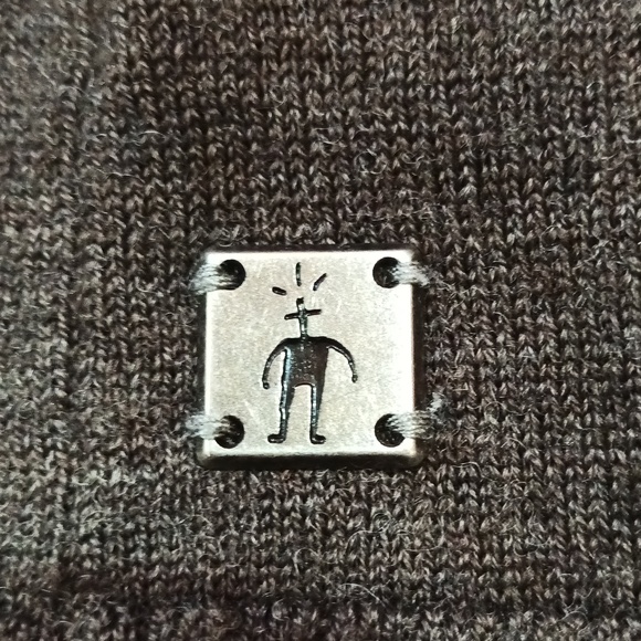 Smartwool taupe brown merino wool blend 1/2 zip pullover ribbed cuffs/hem Medium - Picture 9 of 12